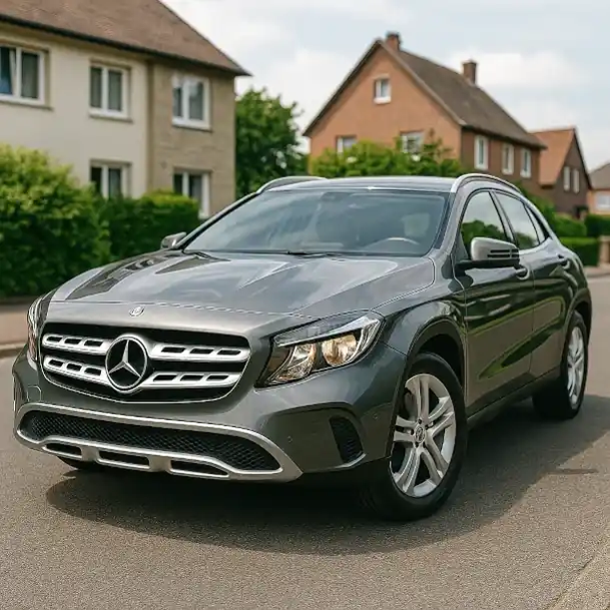 Ein gebrauchtes Mittelklasse-Auto, das beim Autoankauf in Schwedt bewertet wird.